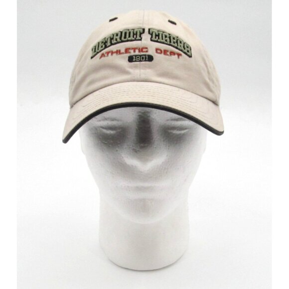 Detroit Tigers MLB Hat by New Era – Vintage Khaki Cap Adjustable - Picture 7 of 15